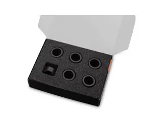 EKWB EK- Quantum Torque Kompressionsring 6er-Pack HDC 14 - Schwarz