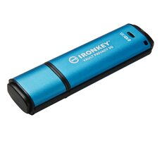 Kingston IronKey Vault Privacy 50 512 GB blau / Flash-Disk / USB 3.2 Gen 1 - (USB-A) / FIPS 197