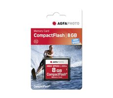 AGFAPHOTO Compact Flash 233x CF 8 GB / R: 35 MB/s / W: 20 MB/s