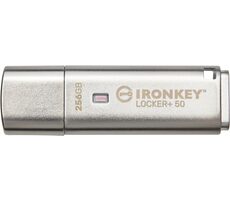 Kingston IronKey Locker+ 50 256GB Silber / Flash Disk / USB 3.2 Gen 1 - (USB-A 3.0)