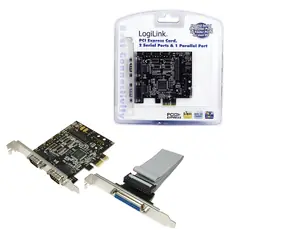 LogiLink PC0033 / PCI-E-Karte / 2x RS-232 / 1x Port