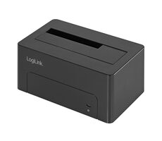 LogiLink QP0027 schwarz / Dockingstation für 2,5 & 3,5" Laufwerke / USB 3.1 Gen2 / SATA III