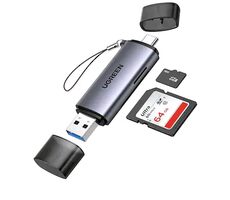 Ugreen Kartenleser USB-C (M) - USB-A (M) grau / SD / Micro SD