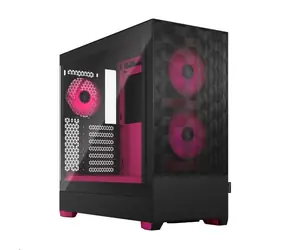 Fractal Design Pop Air RGB Magenta Core TG Clear black / ATX / 3x 120mm RGB / 2x USB 3.0 / transparente Seite / ohne Netzteil