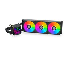Lian Li GALAHAD II LCD 360 AIO schwarz / 3x 120 mm / ARGB-Hintergrundbeleuchtung / 300-2450 RPM / 30 dB / Intel + AMD