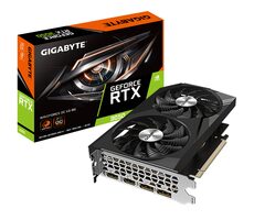 GIGABYTE RTX 3050 WINDFORCE OC V2 8G / 1552 - 1792 MHz / 8 GB GDDR6 / 128-Bit / 2x HDMI + 2x DP / (8)
