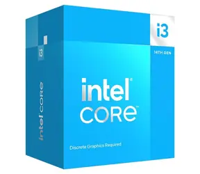 Intel Core i3-14100F bei 3,5 GHz / TB 4,7 GHz / 4C8T / L3 12 MB / Kein VGA / Raptor Lake Refresh / 110 W