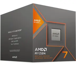 AMD RYZEN 7 8700G bei 4,2 GHz / Turbo 5,1 GHz / 8C16T / L2 8 MB L3 16 MB / AM5 / Zen 4 / 65 W