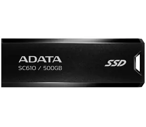 ADATA SC610 500 GB schwarz / SSD / Extern / Lesen: 550 MBit/s / Schreiben: 500 MBit/s / USB-A 3.2 Gen 2