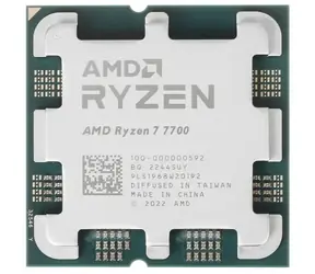AMD RYZEN 7 7700 bei 3,8 GHz - TRAY / Turbo 5,3 GHz / 8C16T / L2 8 MB L3 32 MB / AM5 / Zen 4 / 65 W