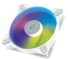 ARCTIC P12 PWM PST ARGB weiß / 120 mm / Fluid Dynamic Bearing / 200-2000 RPM / 48,8 CFM / 4-Pin + 3-Pin RGB