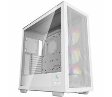 DEEPCOOL MORPHEUS ARGB weiß / E-ATX / USB 3.0 / USB-C / 3x 140mm / ohne Netzteil / transparente Seite