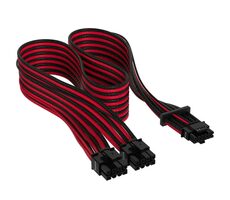 Corsair Premium Sleeved 12+4 Pin PCIe Gen5 12VHPWR schwarz-rot / bis zu 600 W