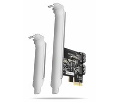 Axagon PCES-SJ2, PCIe-Controller - 2x interner SATA 6G- Port, JMB582, SP & LP