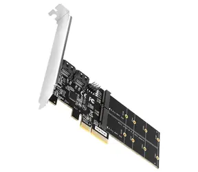 Axagon PCES-SA4M2, PCIe-Controller - 2x interne SATA 6G- Port + 2x SATA M.2-Steckplätze, ASM1164, SP & LP / Abverkauf