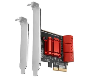 Axagon PCES-SA6, PCIe-Controller - 6x interner SATA 6G- Port, ASM1166, SP & LP