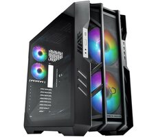 Cooler Master HAF 700 Full Tower schwarz / E-ATX / 4X USB-A 3.0 & 1x USB-C 3.1 / 2x 200mm / ohne Netzteil / transparente Seite