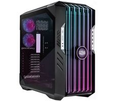 Cooler Master HAF 700 EVO Full Tower schwarz / E-ATX / 4X USB-A 3.0 & 1x USB-C 3.1 / 5x 120mm / ohne Netzteil / transparente Seite