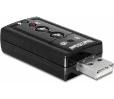 DeLock Externe Soundkarte USB 2.0 A - 2x 3,5mm Klinke schwarz