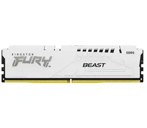 Kingston Fury Beast Weiß 16 GB (1x 16 GB) DDR5 6400 MHz / CL32 / DIMM / On-Die ECC / EXPO / 1,4 V 
