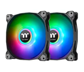 Thermaltake Pure Duo 14 ARGB Kühler schwarz 2 Stück / Lüfter / 140 mm / Hydrauliklager / 1500 U/min bei 33,5 dB