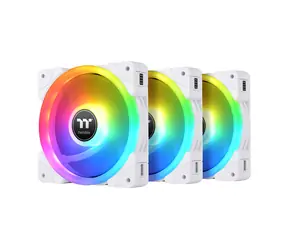 Thermaltake SWAFAN EX12 RGB weiß 3 Stück / Lüfter / 120 mm / Hydrauliklager / 2000 U/min bei 32,5 dB / 56,26 CFM