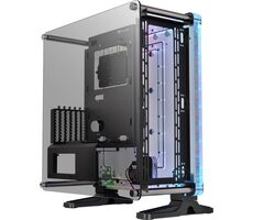 Thermaltake DistroCase 350P schwarz / ATX / 2x USB-A 3.0 / 2x USB-A 2.0 / ohne Stromquelle / transparente Seite 