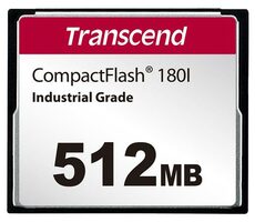 Transcend CF180I Compact Flash-Karte 512 MB / R: 85 MB / B: 70 MB 