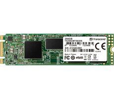 Transcend MTS830S 256 GB / M.2 2280 SATA / RW: 530/400 MBit/s / IOPS: 45.000/75.000 / MTBF 2,0 MHz / 3 Jahre