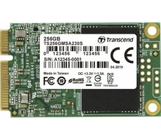 Transcend MSA230S 256 GB / mSATA / RW: 530/400 MBit/s / IOPS: 45.000/70.000 / MTBF 1,0 MHz / 3 Jahre