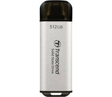 Transcend ESD300S Externe SDD 512 GB grau / USB-C 3.2 Gen 2 / R: 1050 MB/B: 950 MB                         