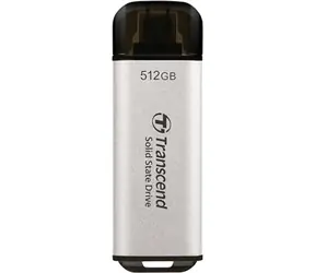 Transcend ESD300S Externe SDD 512 GB grau / USB-C 3.2 Gen 2 / R: 1050 MB/B: 950 MB                         