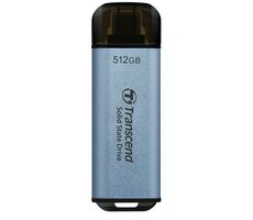 Transcend ESD300C Externe SDD 512 GB blau / USB-C 3.2 Gen 2 / R: 1050 MB/B: 950 MB   