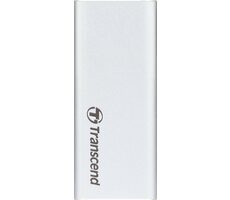 Transcend ESD260C Externe SSD 500 GB Silber / USB-C 3.1 Gen 2 / R: 520 MB / W: 460 MB