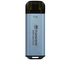 Transcend ESD300C Externe SDD 1 TB blau / USB-C 3.2 Gen 2 / R: 1050 MB/B: 950 MB