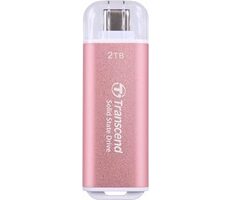 Transcend ESD300P Externe SDD 2 TB rosa / USB-C 3.2 Gen 2 / R: 1050 MB/B: 950 MB