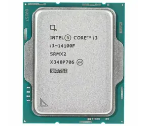 Intel Core i3-14100F bei 3,5 GHz - TRAY / TB 4,7 GHz / 4C8T / 12 MB / ohne VGA / LGA 1700 / Raptor Lake / 110 W