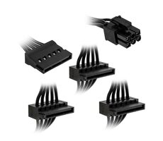 Kolink KL-CBR-SAT Stromkabel / 3x SATA / 1x 6 Pin zum Anschluss an die Quelle