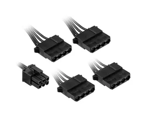 Kolink KL-CBR-PAT Stromkabel / 4X Molex / 1x 6 Pin zum Anschluss an die Quelle 