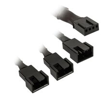 Kolink Lüfternaben 1-3 PWM - 35cm schwarz / geflochten