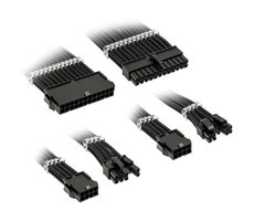 Kolink Satz geflochtener Verlängerungskabel Core Standard schwarz