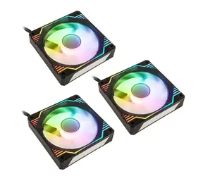 Kolink Umbra X 120 mm ARGB High Performance PWM 3 Stück schwarz / 120 mm / Hydrauliklager / 24 dB bei 1600 U/min / 4-polig