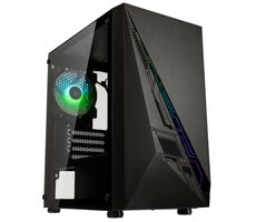 Kolink Inspire K2 PLUS ARGB schwarz / Micro-ATX / 1x USB-A 3.0 / 2x USB-A 2.0 / 1x 120mm / ohne Stromquelle / transparente Seite