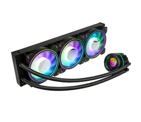 Kolink Umbra Void 360 AIO Performance ARGB schwarz / AIO CPU-Wasserkühler / 3x 120mm / 2600 RPM @ 30 dB / 65,2 CFM