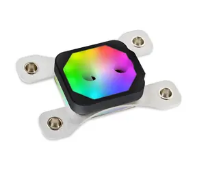Aqua Computer cuplex kryos NEXT RGBpx schwarz AM5/AM4 Acetal/.925 Silber