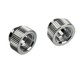 BitsPower Adapter Touchaqua gerade G1/4" männlich auf G1/4" weiblich silber / 2 Stk
