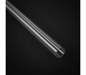 BitsPower PETG-Verbindungsrohr ohne Fase, 12/10 mm, 500 mm, transparent