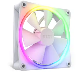 NZXT F120 RGB Single weiß / Lüfter / 120 mm / Fluid Dynamic Bearing / 27,5 dB bei 1800 U/min / 50,18 CFM / 4-polig