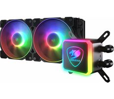 COUGAR Aqua ARGB 280 schwarz / Wasserkühlungsset / 2x 140 mm / 500-1800 U/min / 40,56 dBA