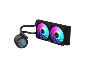 GIGABYTE AORUS WATERFORCE II 240 / 2 x 120 mm / 36,9 dB / 64,95 CFM / 800-2300 U/min / RGB / Intel + AMD